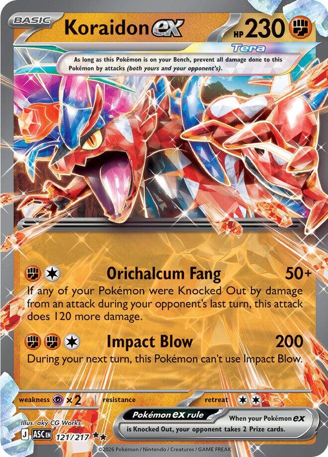 Koraidon ex (121/217) [Mega Evolution: Ascended Heroes] | Gear Gaming Bentonville