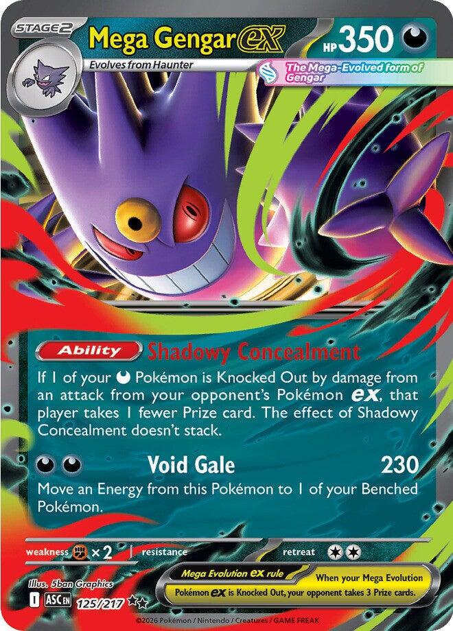 Mega Gengar ex (125/217) [Mega Evolution: Ascended Heroes] | Gear Gaming Bentonville
