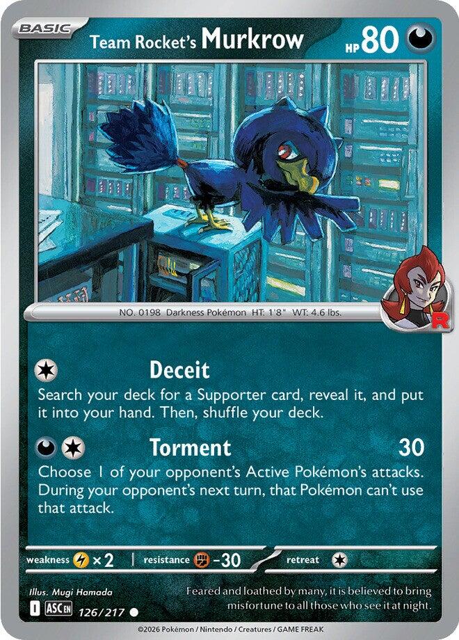 Team Rocket's Murkrow (126/217) [Mega Evolution: Ascended Heroes] | Gear Gaming Bentonville