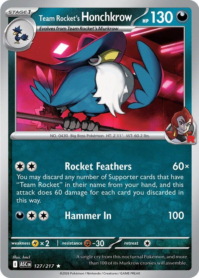 Team Rocket's Honchkrow (127/217) [Mega Evolution: Ascended Heroes] | Gear Gaming Bentonville