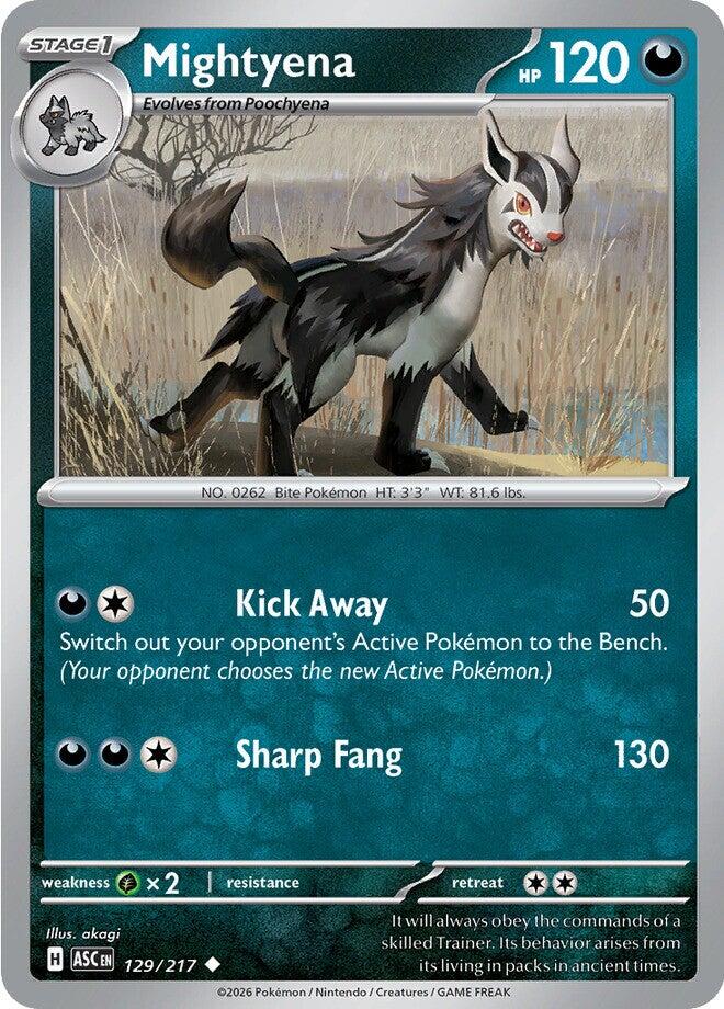 Mightyena (129/217) [Mega Evolution: Ascended Heroes] | Gear Gaming Bentonville