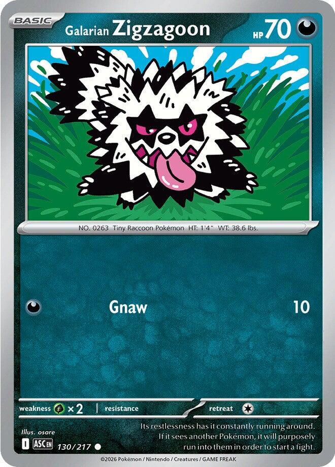 Galarian Zigzagoon (130/217) [Mega Evolution: Ascended Heroes] | Gear Gaming Bentonville