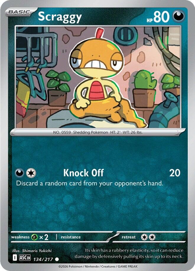 Scraggy (134/217) [Mega Evolution: Ascended Heroes] | Gear Gaming Bentonville