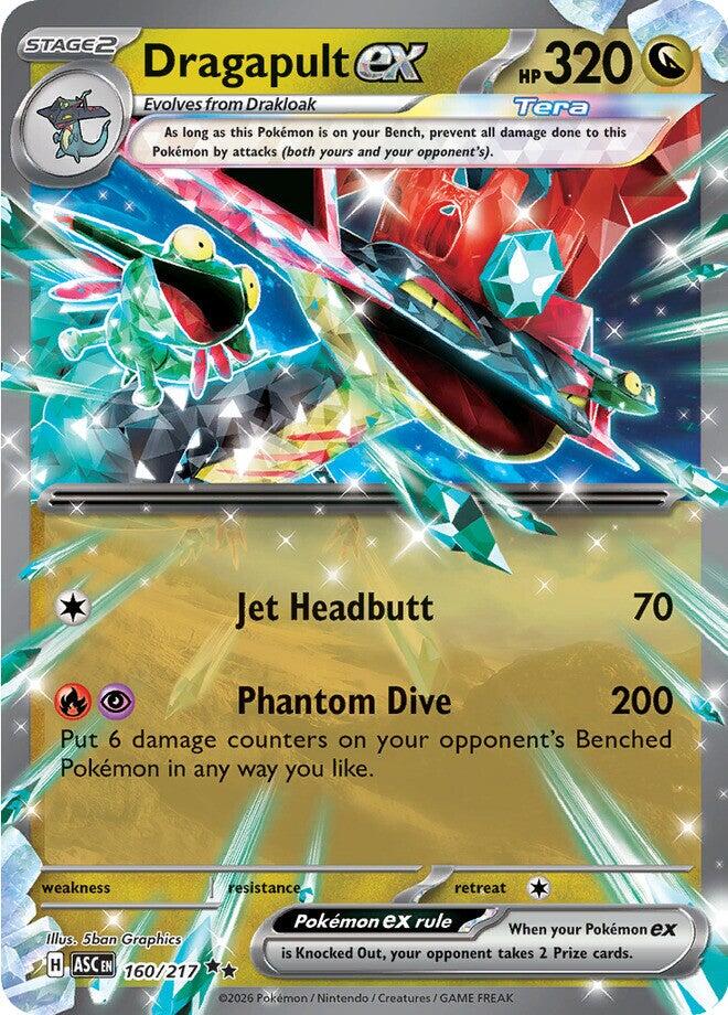 Dragapult ex (160/217) [Mega Evolution: Ascended Heroes] | Gear Gaming Bentonville