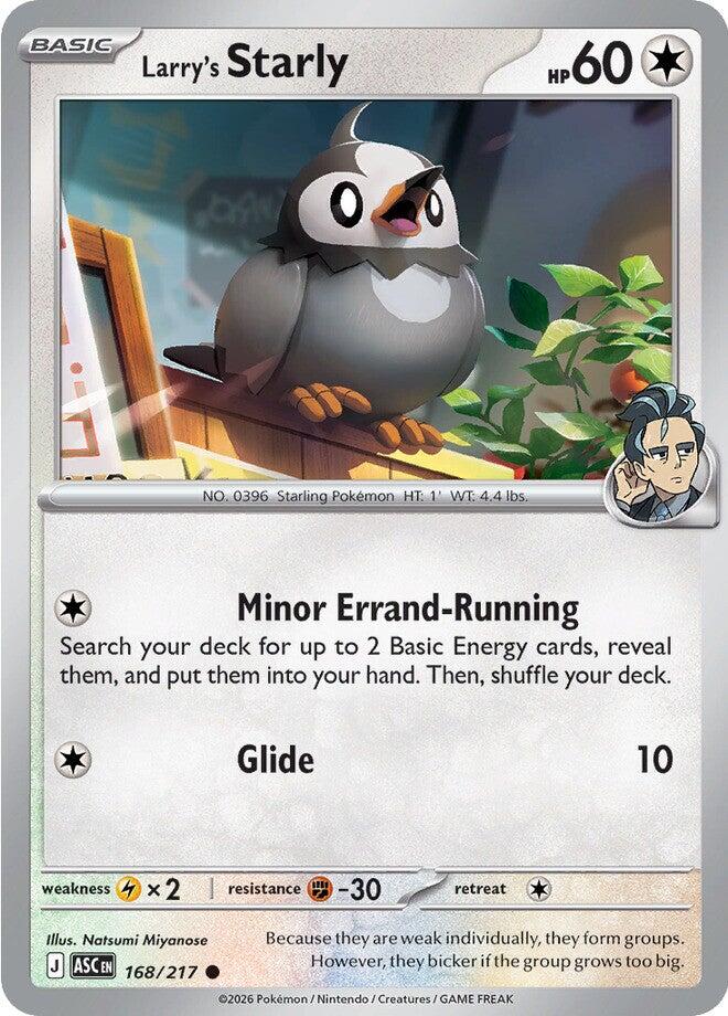 Larry's Starly (168/217) [Mega Evolution: Ascended Heroes] | Gear Gaming Bentonville
