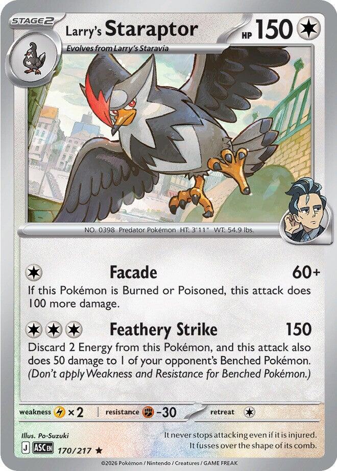 Larry's Staraptor (170/217) [Mega Evolution: Ascended Heroes] | Gear Gaming Bentonville