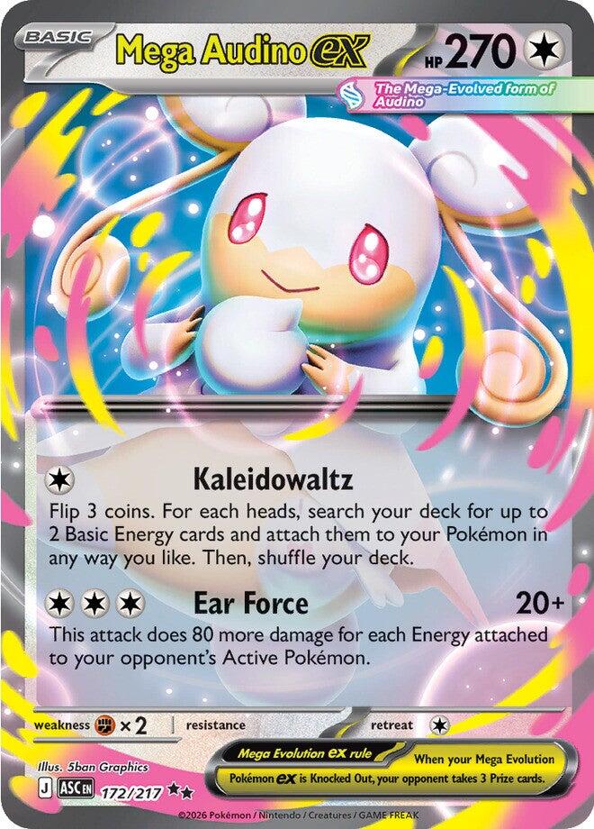 Mega Audino ex (172/217) [Mega Evolution: Ascended Heroes] | Gear Gaming Bentonville