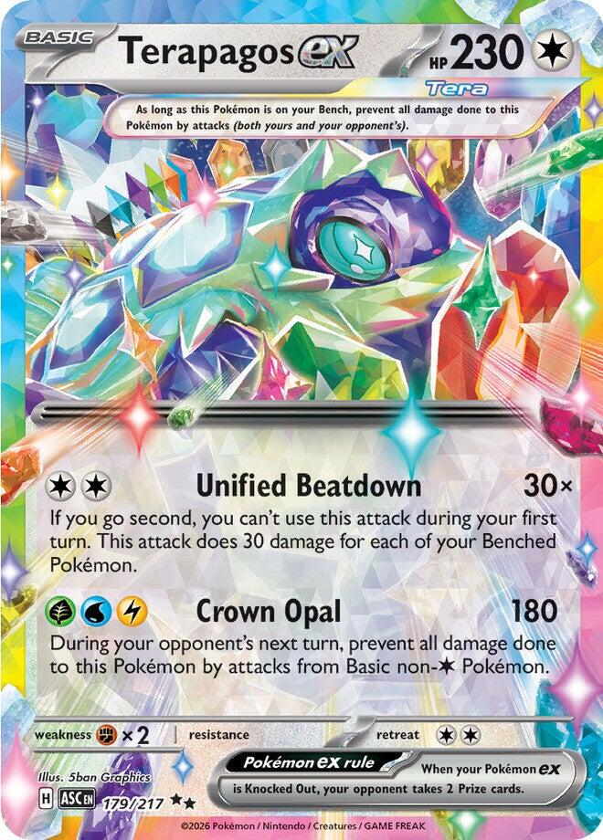 Terapagos ex (179/217) [Mega Evolution: Ascended Heroes] | Gear Gaming Bentonville