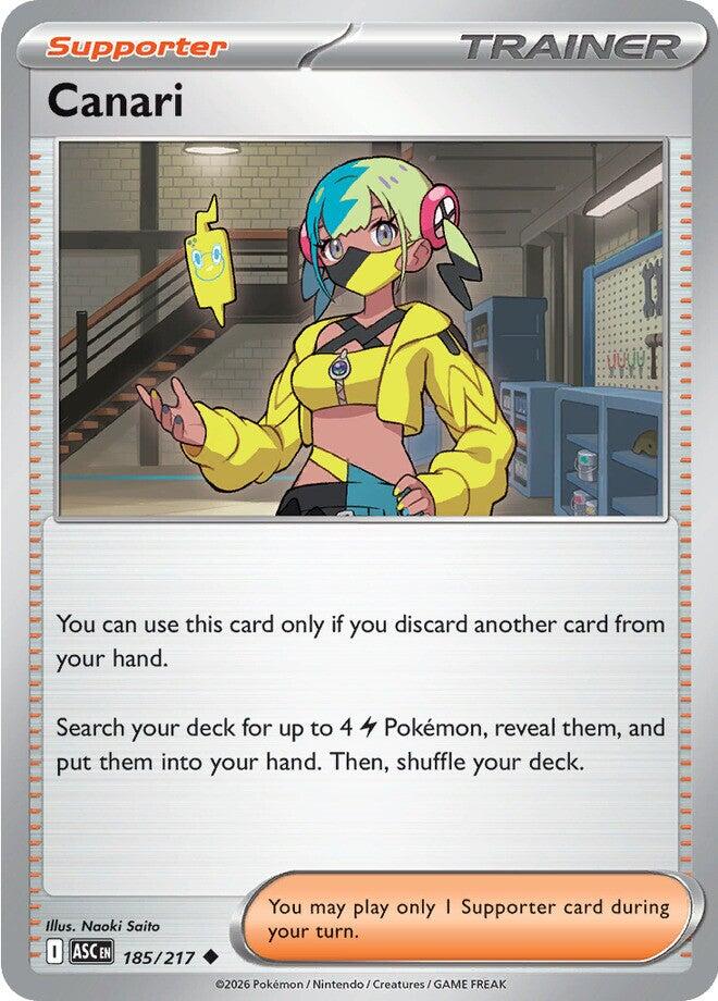 Canari (185/217) [Mega Evolution: Ascended Heroes] | Gear Gaming Bentonville