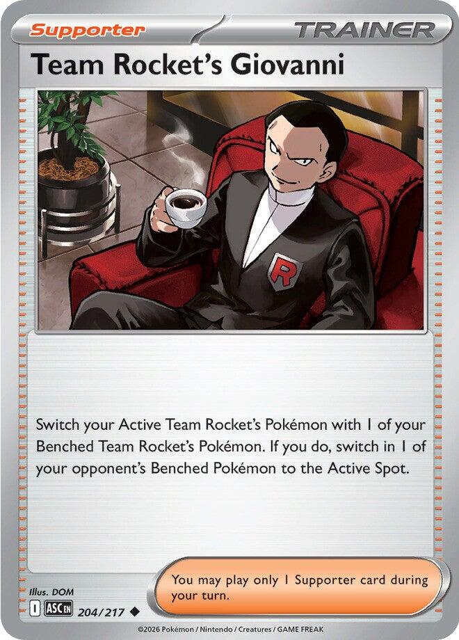 Team Rocket's Giovanni (204/217) [Mega Evolution: Ascended Heroes] | Gear Gaming Bentonville