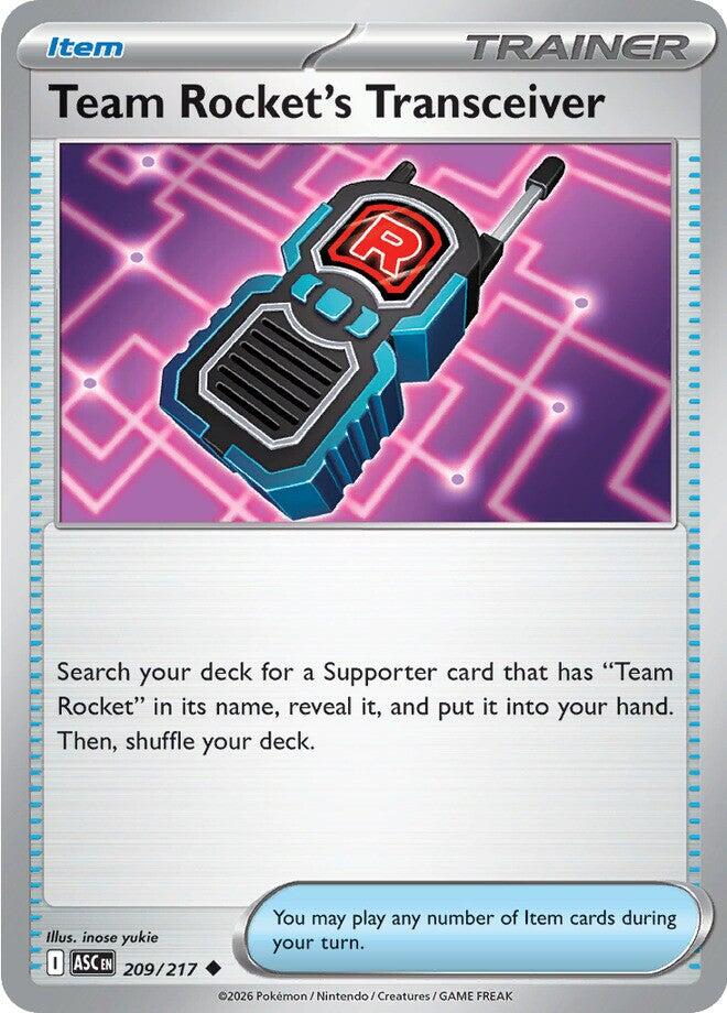 Team Rocket's Transceiver (209/217) [Mega Evolution: Ascended Heroes] | Gear Gaming Bentonville
