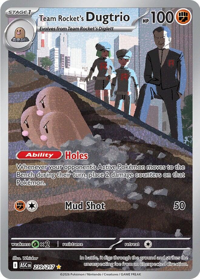 Team Rocket's Dugtrio (239/217) [Mega Evolution: Ascended Heroes] | Gear Gaming Bentonville