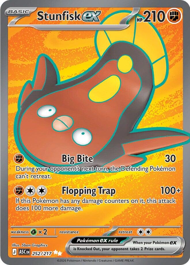 Stunfisk ex (252/217) [Mega Evolution: Ascended Heroes] | Gear Gaming Bentonville