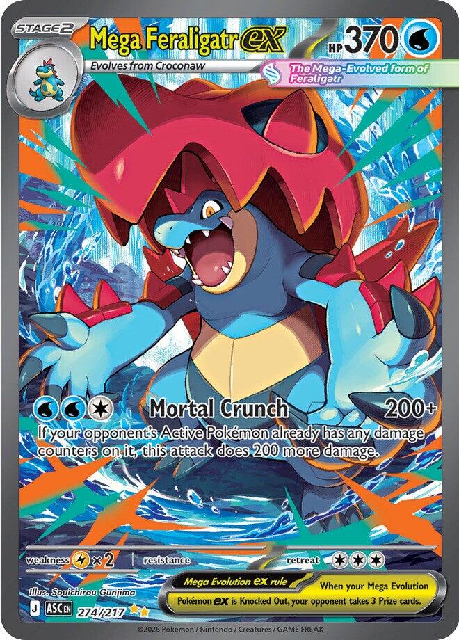 Mega Feraligatr ex (274/217) [Mega Evolution: Ascended Heroes] | Gear Gaming Bentonville