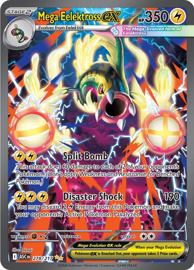 Mega Eelektross ex (278/217) [Mega Evolution: Ascended Heroes] | Gear Gaming Bentonville