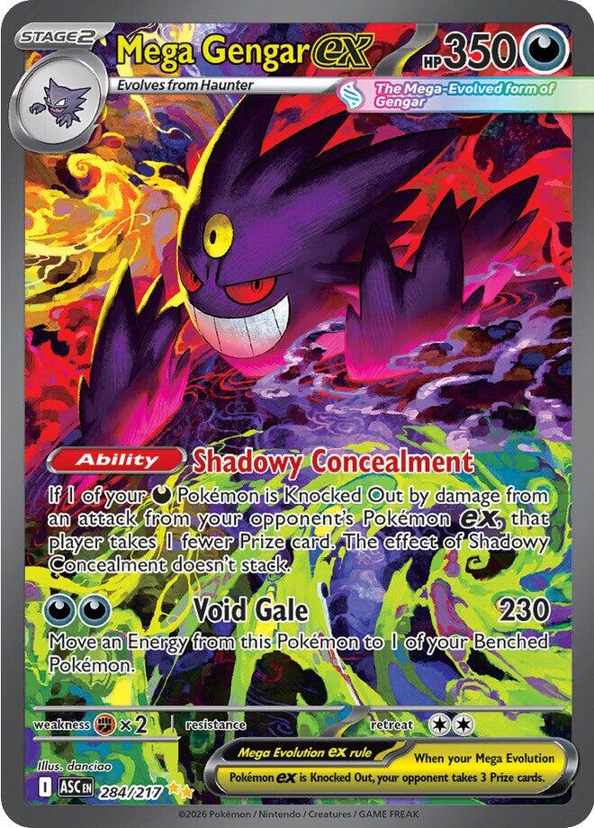 Mega Gengar ex (284/217) [Mega Evolution: Ascended Heroes] | Gear Gaming Bentonville