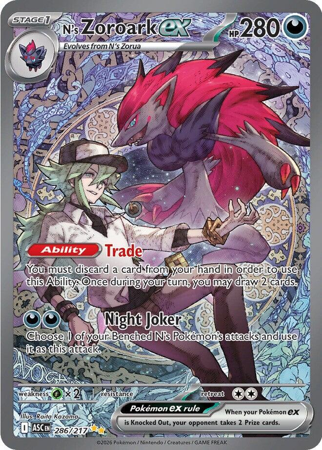 N's Zoroark ex (286/217) [Mega Evolution: Ascended Heroes] | Gear Gaming Bentonville