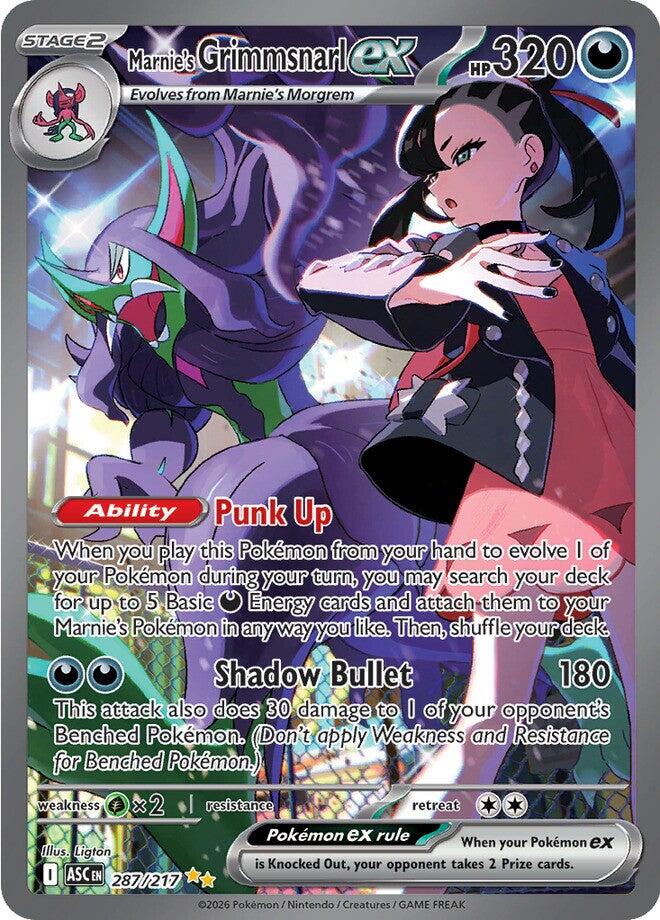 Marnie's Grimmsnarl ex (287/217) [Mega Evolution: Ascended Heroes] | Gear Gaming Bentonville
