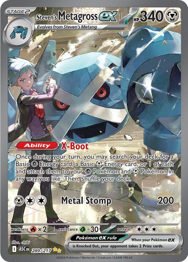 Steven's Metagross ex (289/217) [Mega Evolution: Ascended Heroes] | Gear Gaming Bentonville