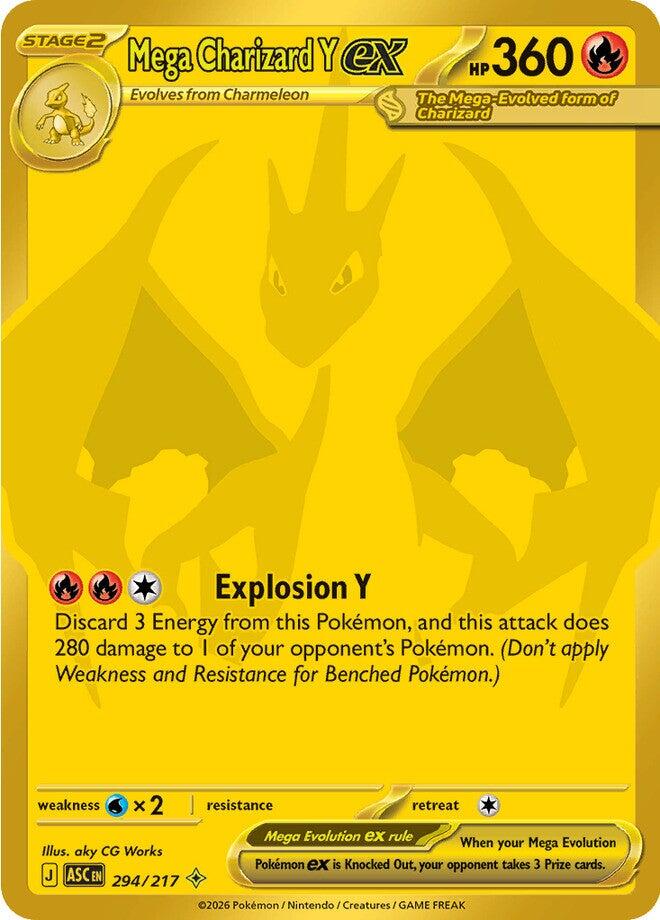Mega Charizard Y ex (294/217) [Mega Evolution: Ascended Heroes] | Gear Gaming Bentonville