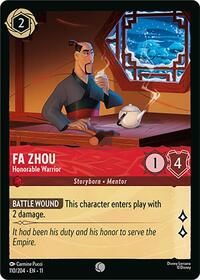 Fa Zhou - Honorable Warrior (110/204) [Winterspell] | Gear Gaming Bentonville