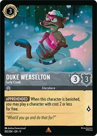 Duke Weaselton - Surly Crook (182/204) [Winterspell] | Gear Gaming Bentonville
