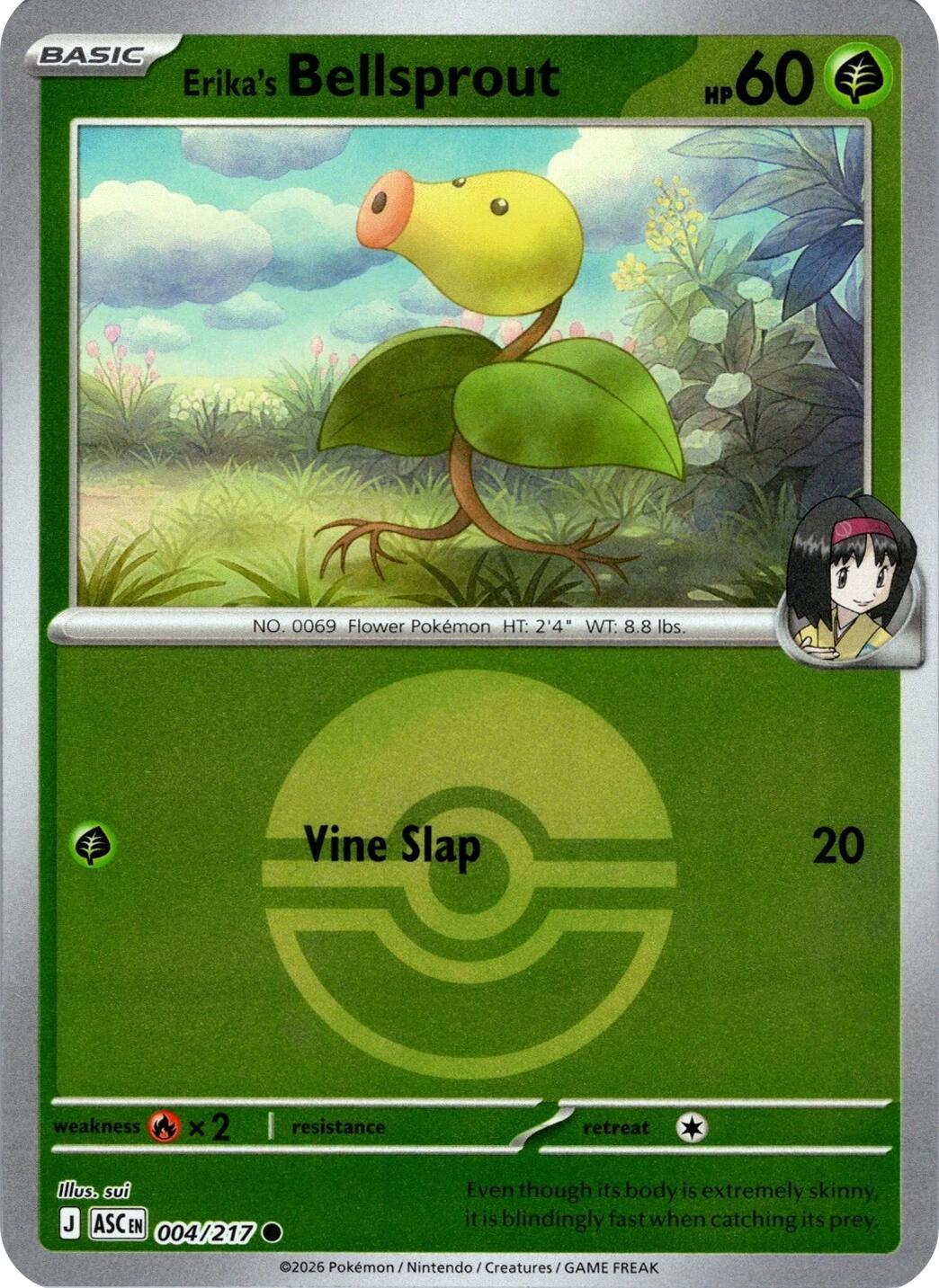 Erika's Bellsprout (004/217) (Poke Ball) [Mega Evolution: Ascended Heroes] | Gear Gaming Bentonville