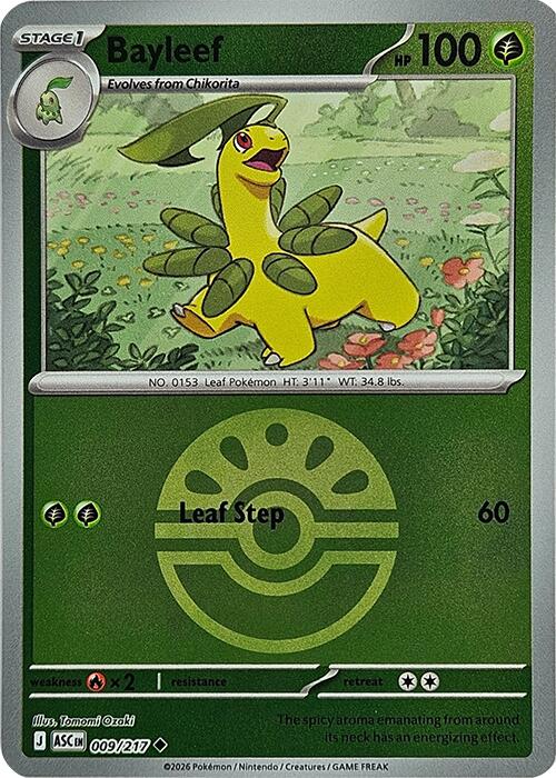Bayleef (009/217) (Friend Ball) [Mega Evolution: Ascended Heroes] | Gear Gaming Bentonville