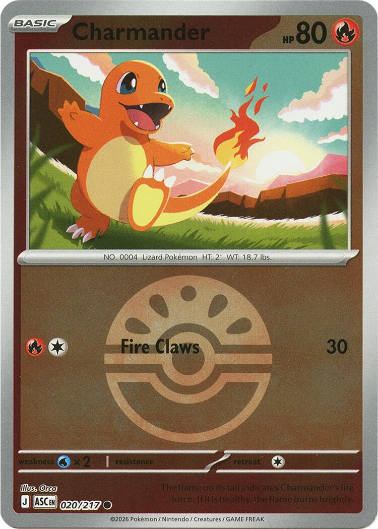 Charmander (020/217) (Quick Ball) [Mega Evolution: Ascended Heroes] | Gear Gaming Bentonville