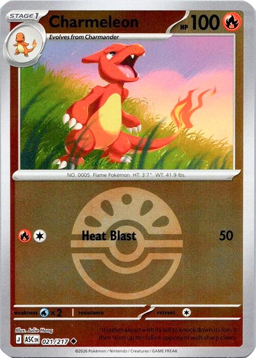 Charmeleon (021/217) (Quick Ball) [Mega Evolution: Ascended Heroes] | Gear Gaming Bentonville