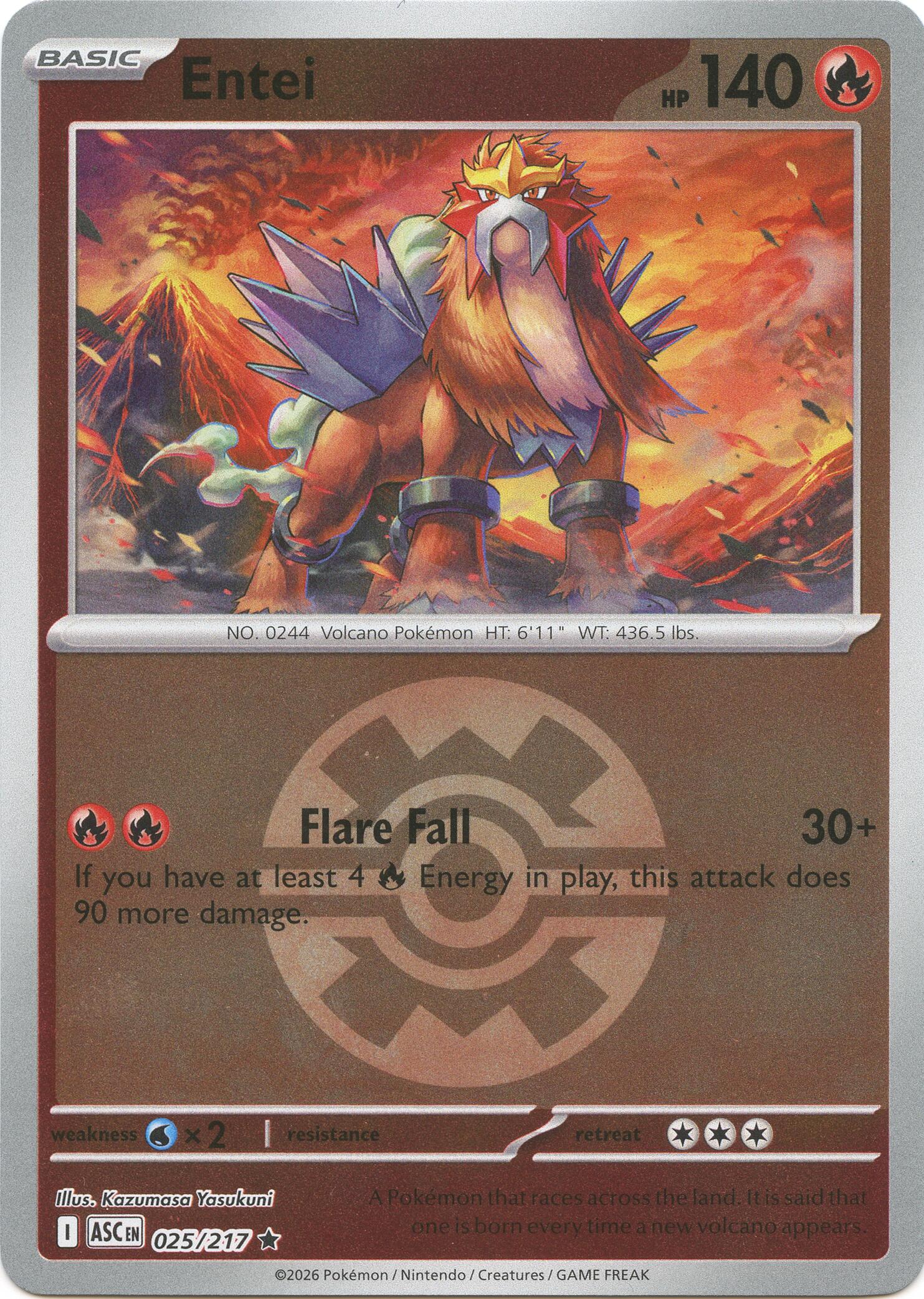 Entei (025/217) (Quick Ball) [Mega Evolution: Ascended Heroes] | Gear Gaming Bentonville