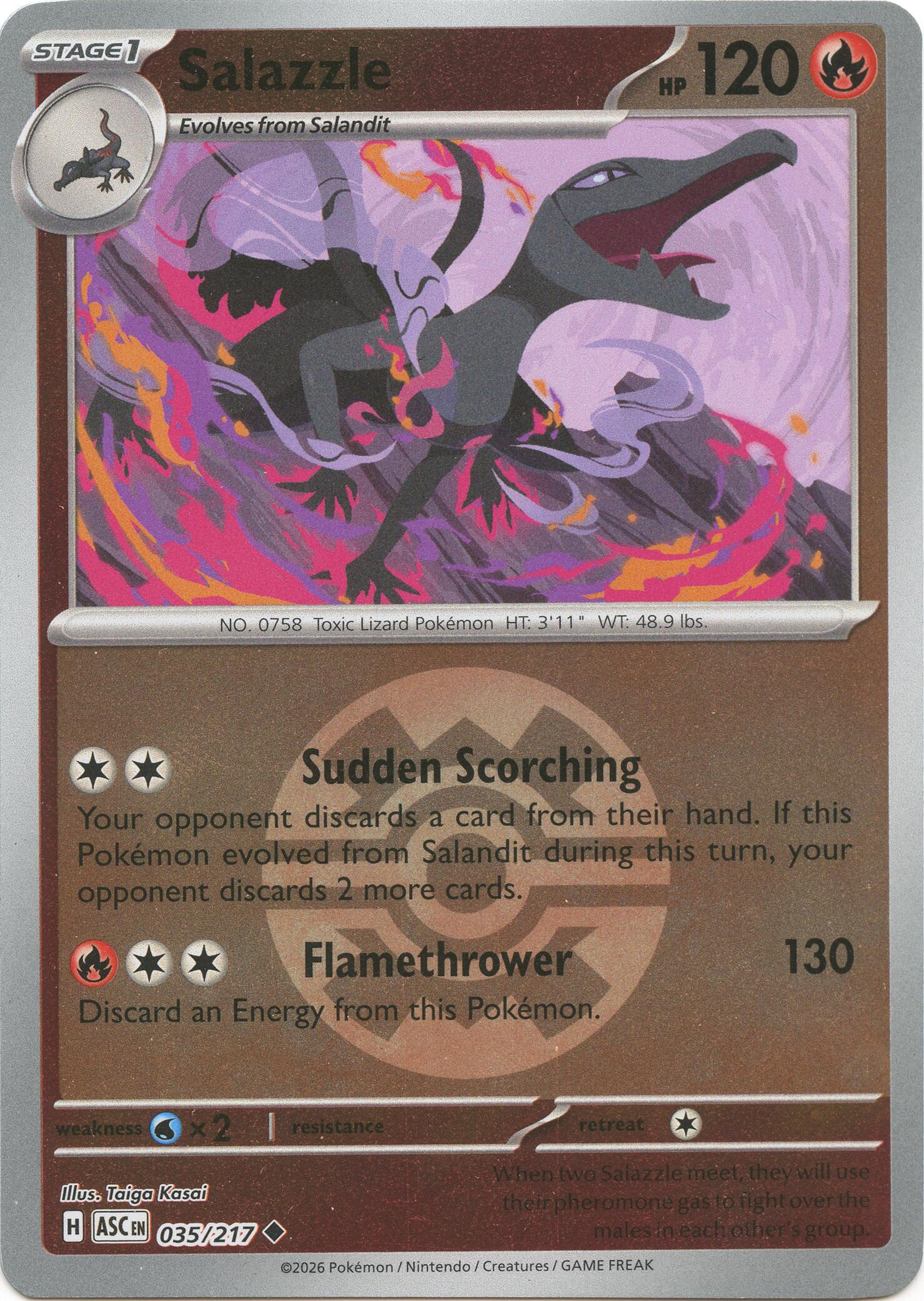 Salazzle (035/217) (Quick Ball) [Mega Evolution: Ascended Heroes] | Gear Gaming Bentonville