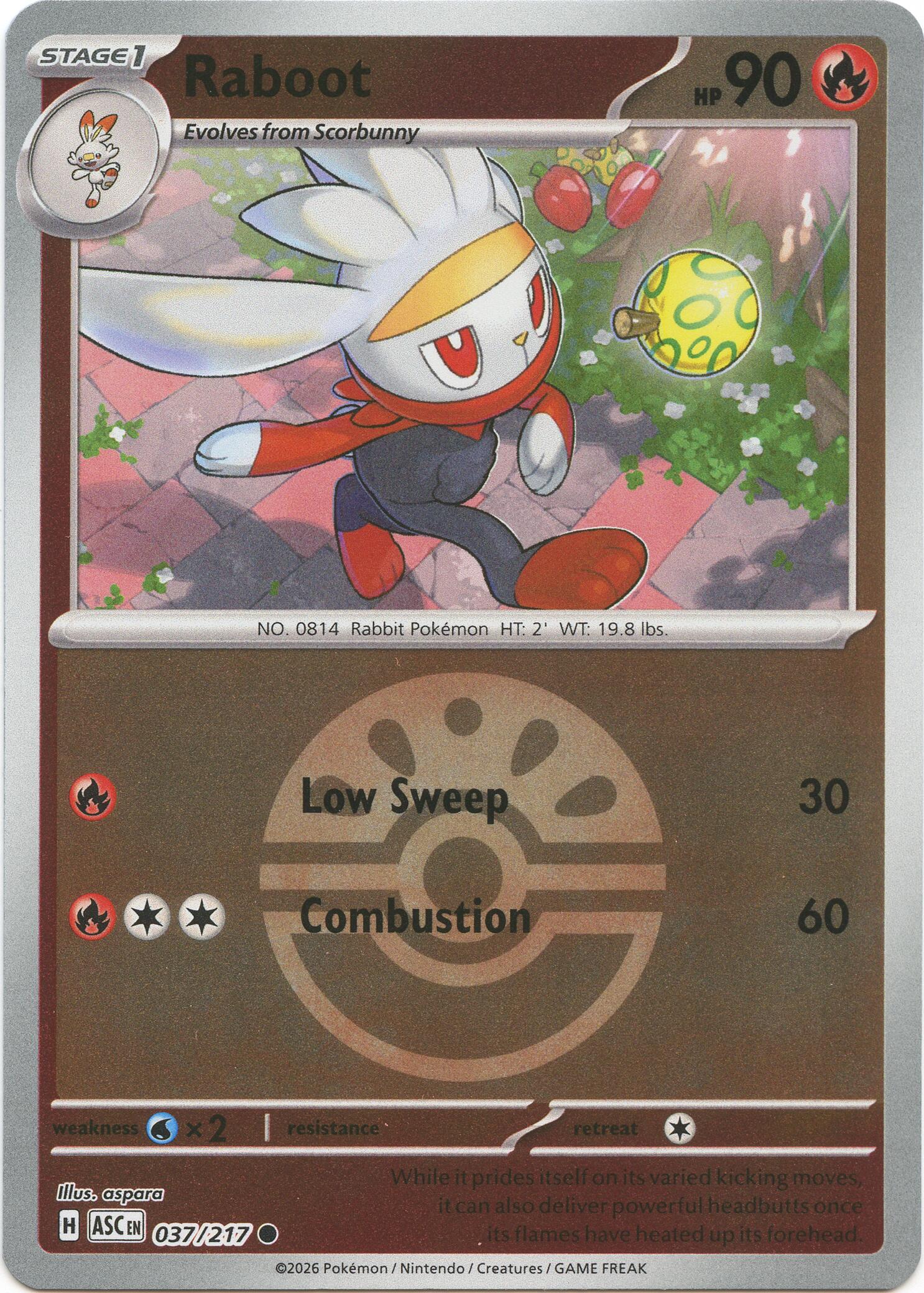 Raboot (037/217) (Friend Ball) [Mega Evolution: Ascended Heroes] | Gear Gaming Bentonville