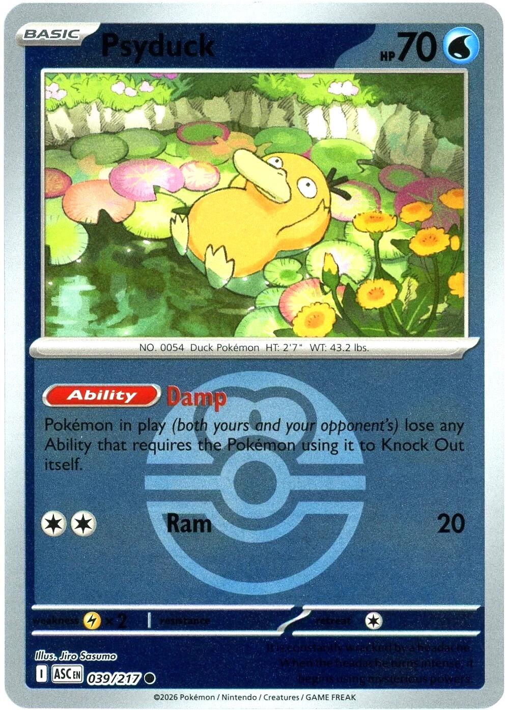 Psyduck (039/217) (Love Ball) [Mega Evolution: Ascended Heroes] | Gear Gaming Bentonville