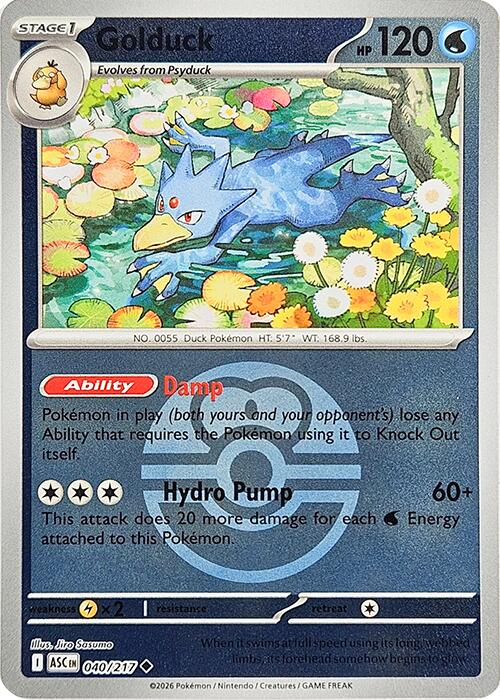 Golduck (040/217) (Love Ball) [Mega Evolution: Ascended Heroes] | Gear Gaming Bentonville