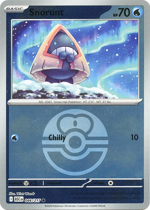 Snorunt (046/217) (Love Ball) [Mega Evolution: Ascended Heroes] | Gear Gaming Bentonville