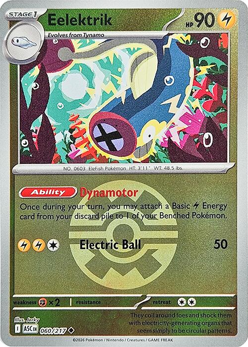 Eelektrik (060/217) (Quick Ball) [Mega Evolution: Ascended Heroes] | Gear Gaming Bentonville