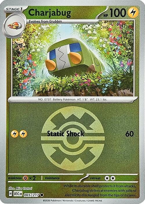 Charjabug (065/217) (Quick Ball) [Mega Evolution: Ascended Heroes] | Gear Gaming Bentonville