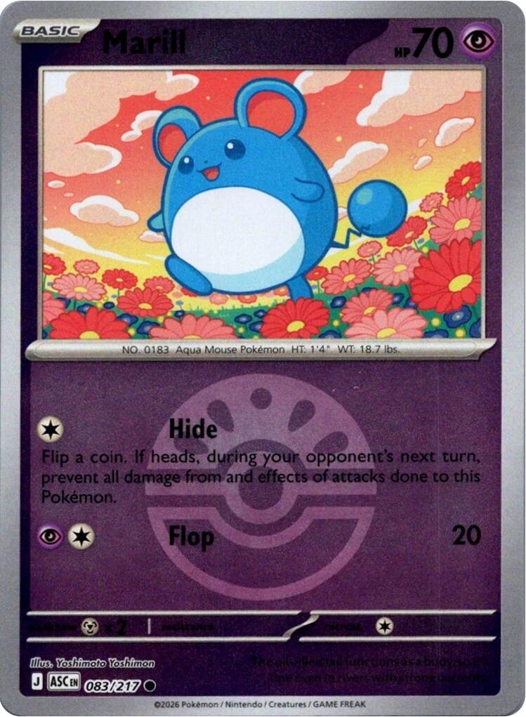Marill (083/217) (Friend Ball) [Mega Evolution: Ascended Heroes] | Gear Gaming Bentonville