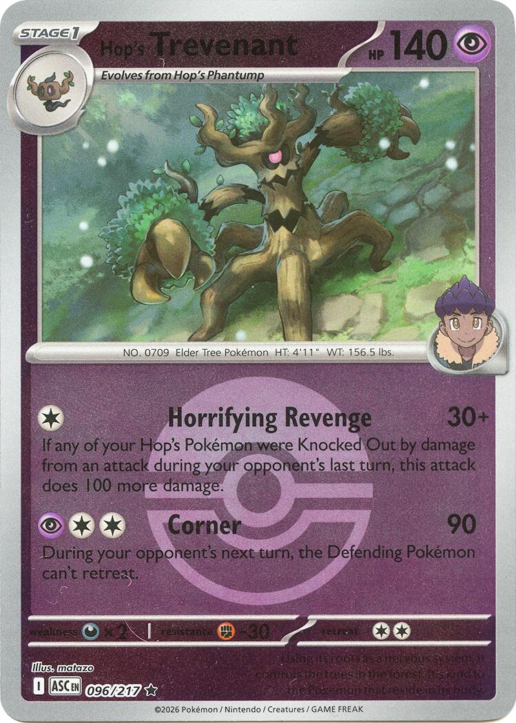 Hop's Trevenant (096/217) (Poke Ball) [Mega Evolution: Ascended Heroes] | Gear Gaming Bentonville
