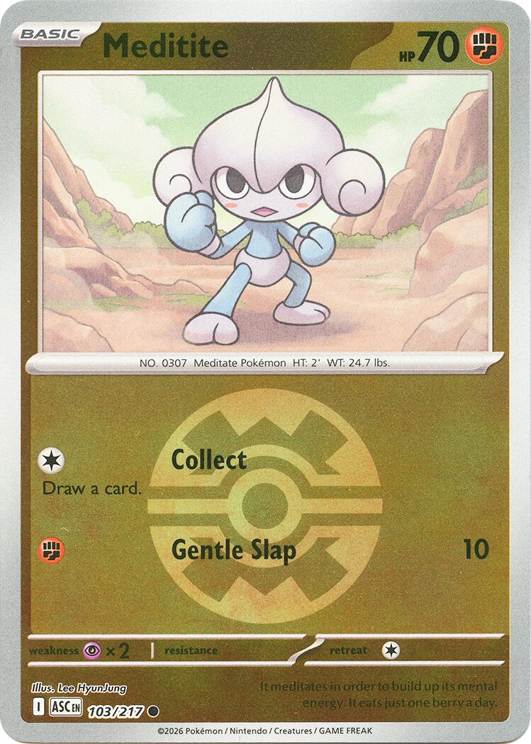 Meditite (103/217) (Quick Ball) [Mega Evolution: Ascended Heroes] | Gear Gaming Bentonville