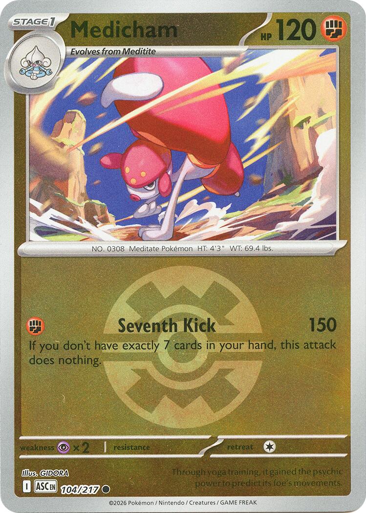 Medicham (104/217) (Quick Ball) [Mega Evolution: Ascended Heroes] | Gear Gaming Bentonville