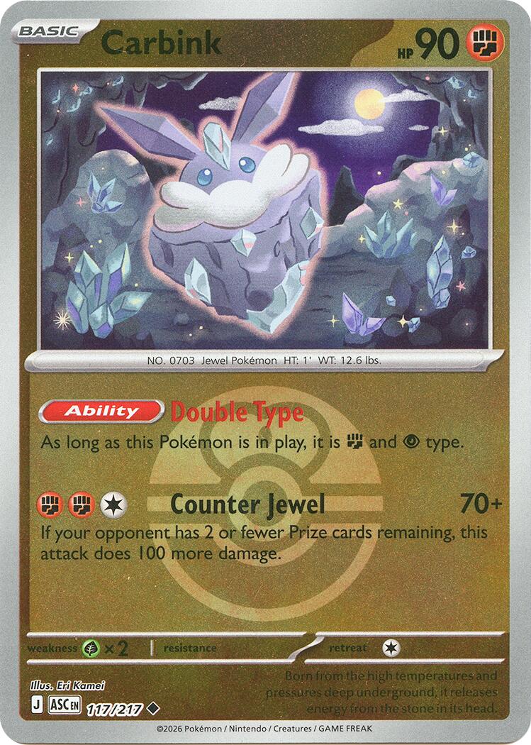 Carbink (117/217) (Dusk Ball) [Mega Evolution: Ascended Heroes] | Gear Gaming Bentonville