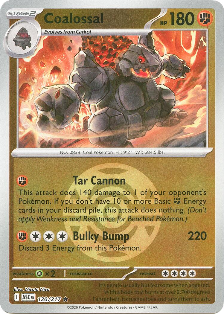 Coalossal (120/217) (Dusk Ball) [Mega Evolution: Ascended Heroes] | Gear Gaming Bentonville