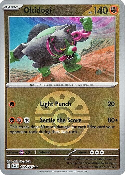Okidogi (122/217) (Friend Ball) [Mega Evolution: Ascended Heroes] | Gear Gaming Bentonville