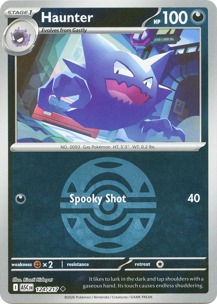 Haunter (124/217) (Dusk Ball) [Mega Evolution: Ascended Heroes] | Gear Gaming Bentonville