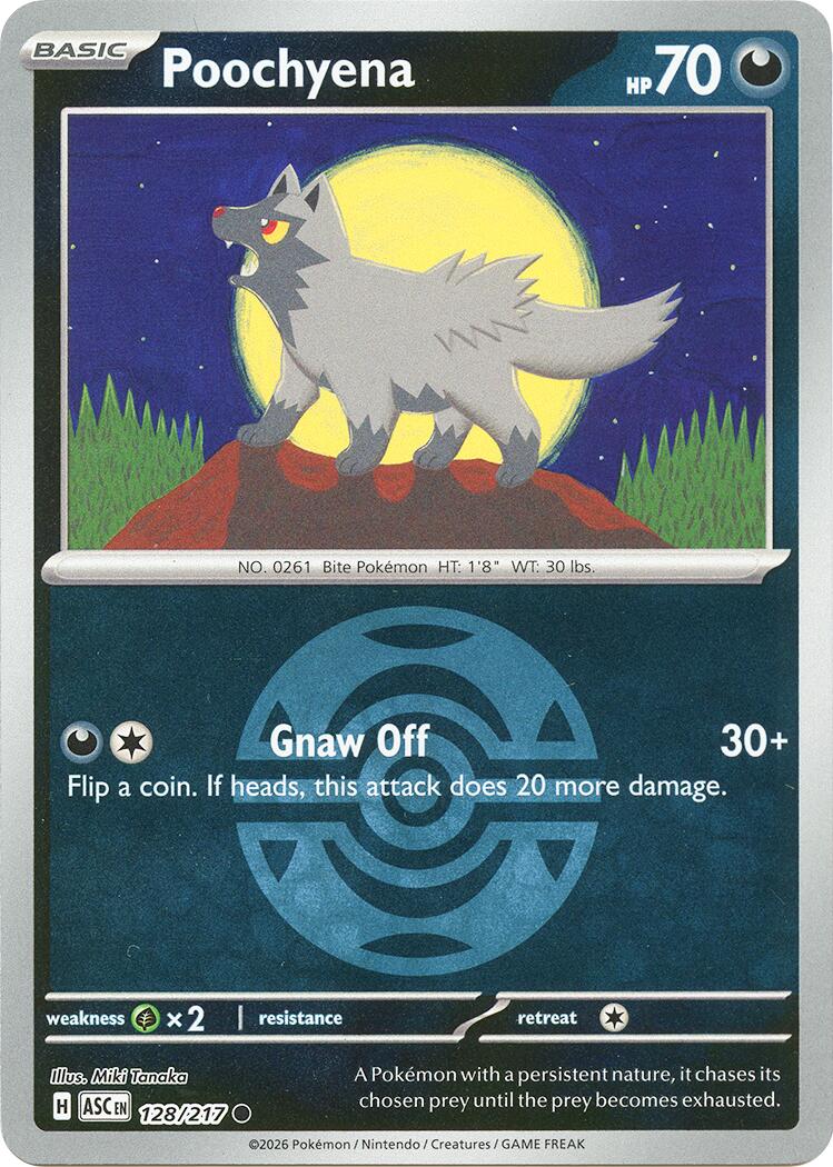 Poochyena (128/217) (Dusk Ball) [Mega Evolution: Ascended Heroes] | Gear Gaming Bentonville