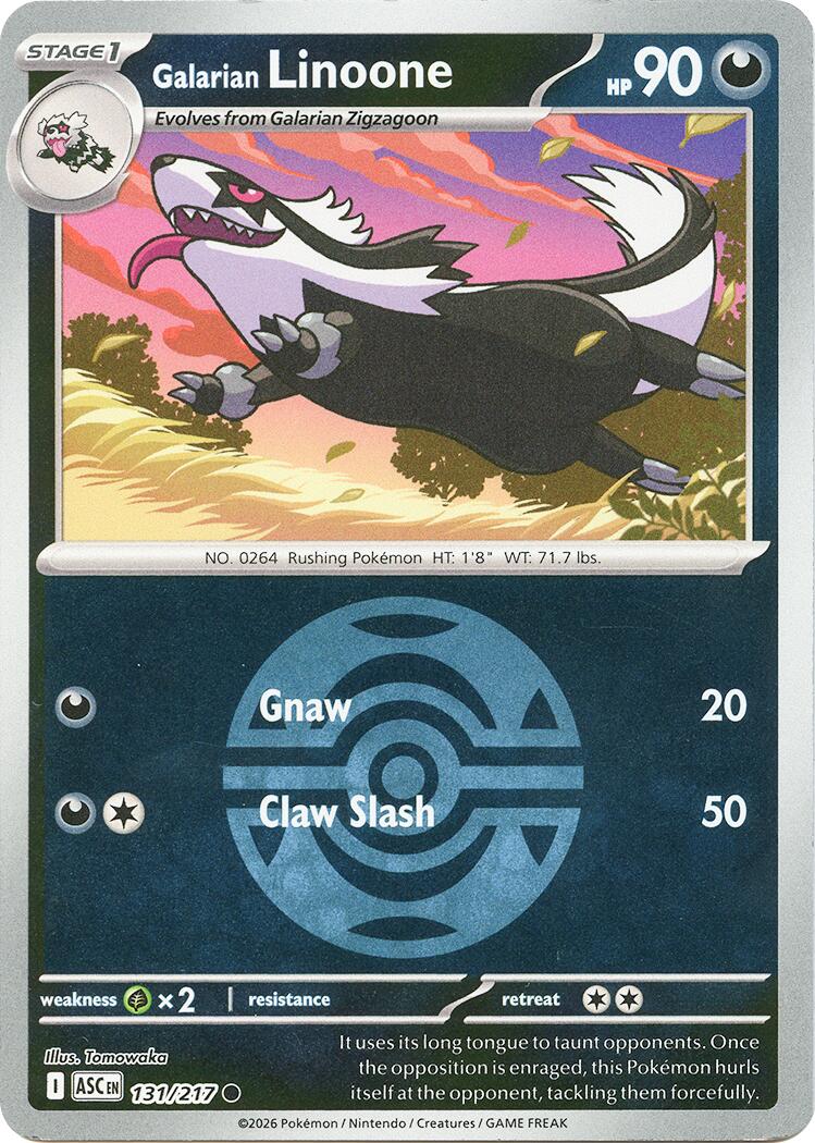 Galarian Linoone (131/217) (Dusk Ball) [Mega Evolution: Ascended Heroes] | Gear Gaming Bentonville