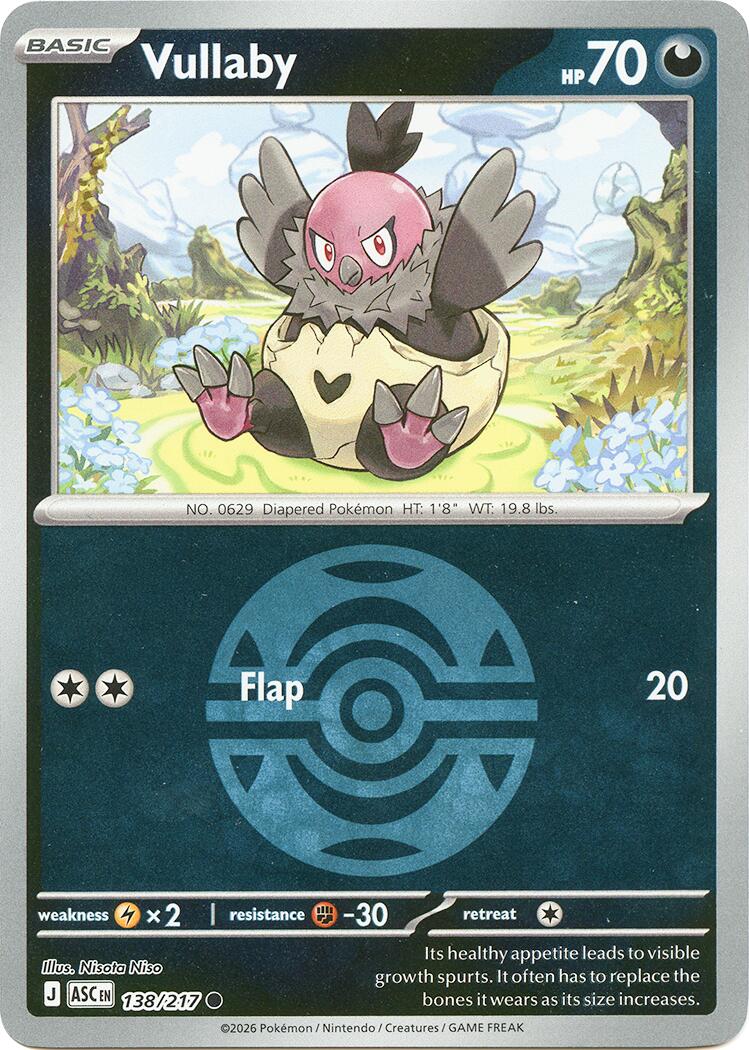 Vullaby (138/217) (Dusk Ball) [Mega Evolution: Ascended Heroes] | Gear Gaming Bentonville