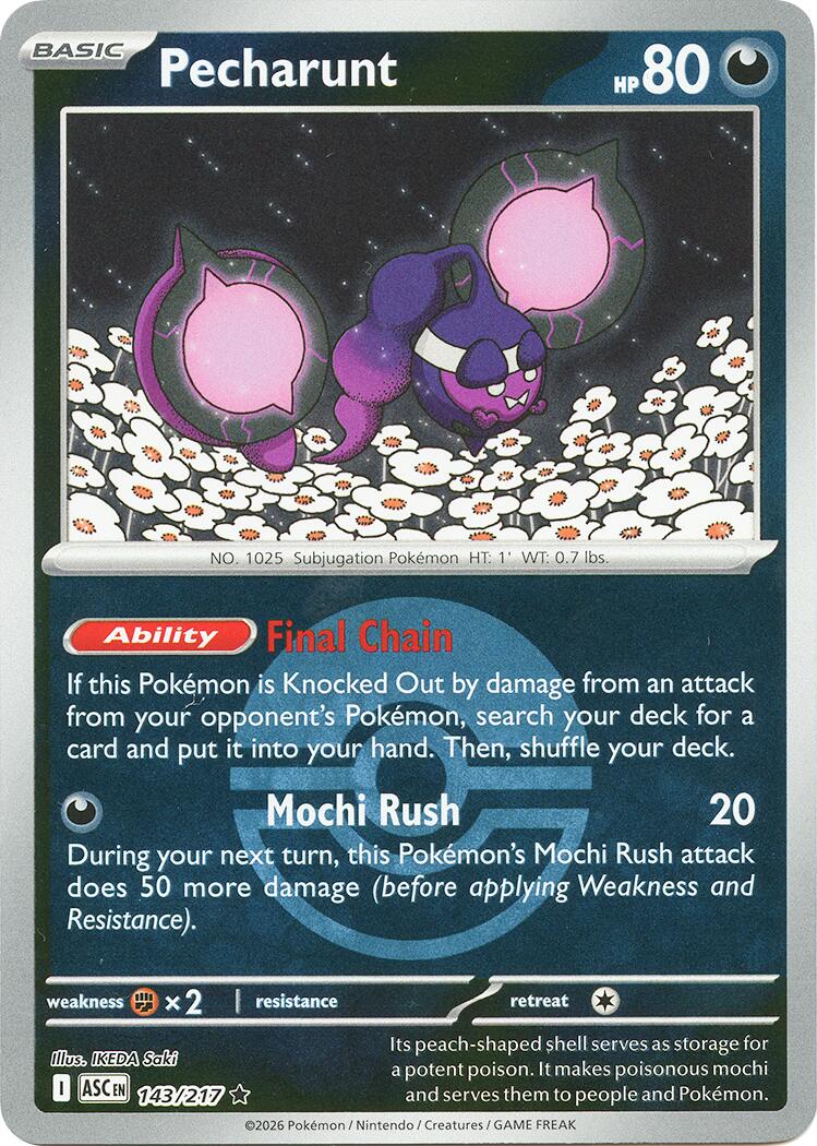 Pecharunt (143/217) (Poke Ball) [Mega Evolution: Ascended Heroes] | Gear Gaming Bentonville